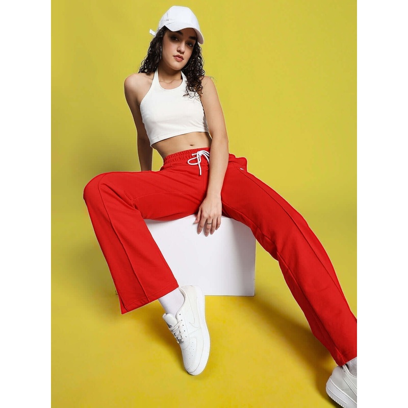 WOMEN’S ANISSA CO-ORD SET RED-OFF WHITE XS