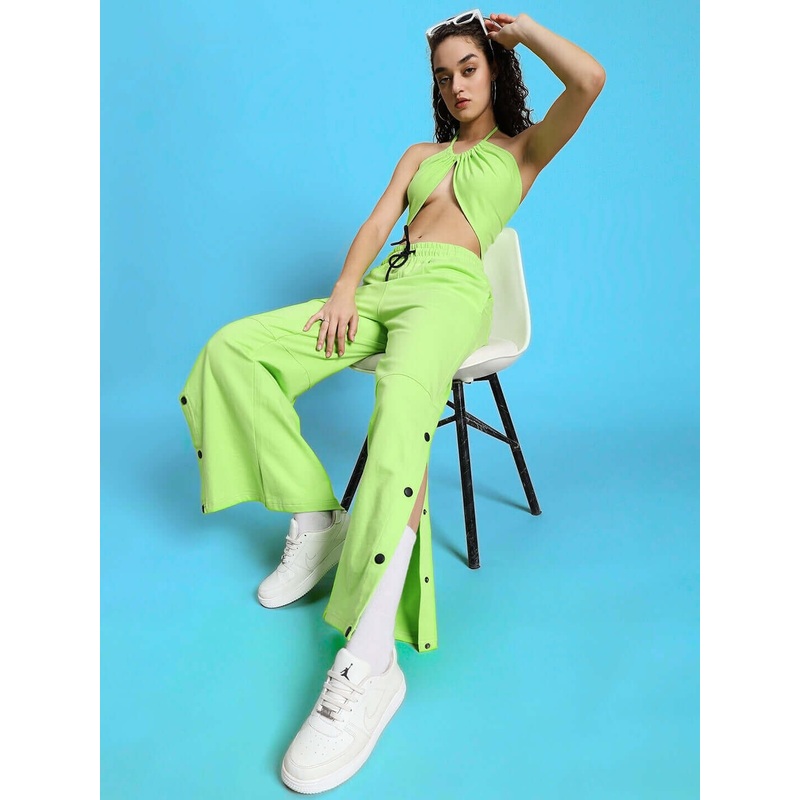 WOMEN’S BROOKE CO-ORD SET NEON GREEN XS
