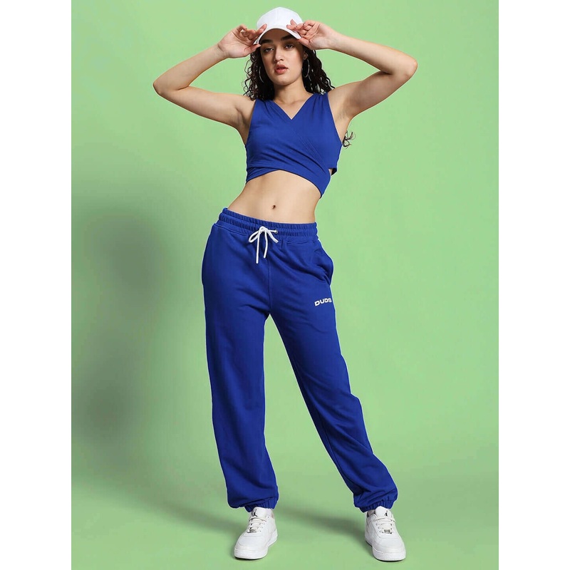 WOMEN’S DILLY CO-ORD SET ROYAL BLUE XS