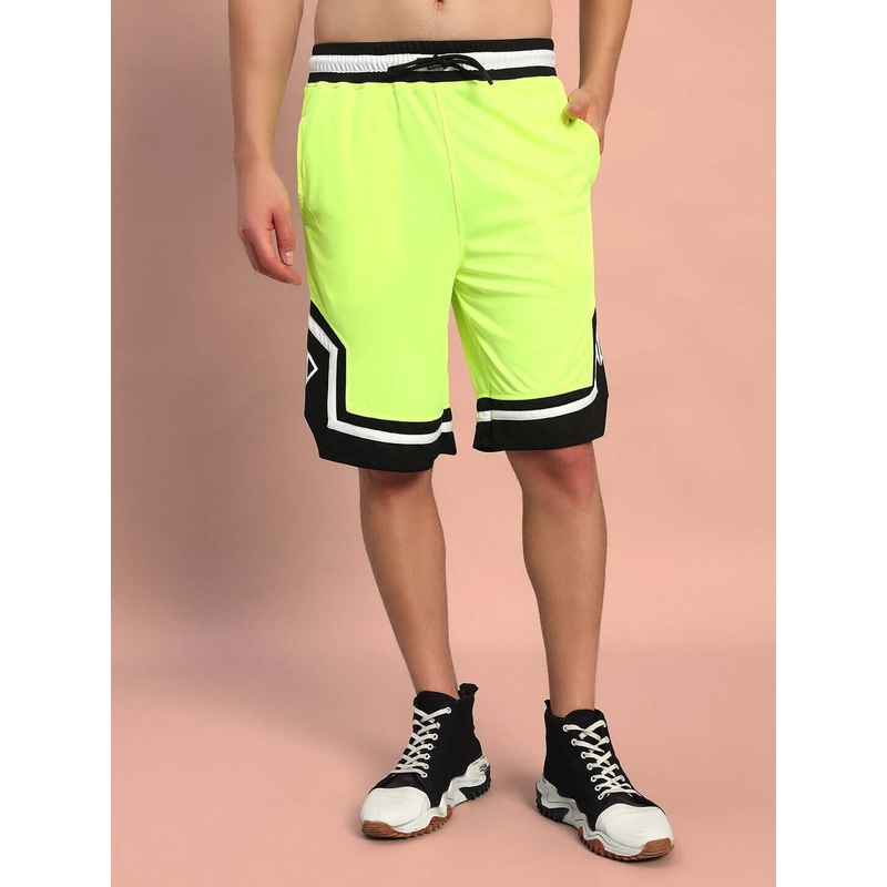 ARMADO REGULAR FIT SHORTS NEON GREEN XS