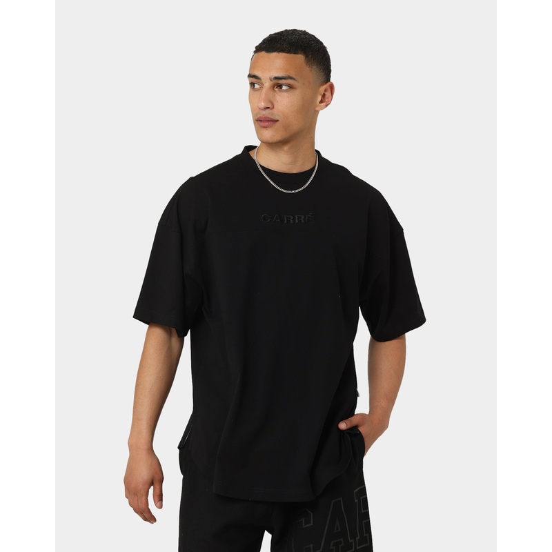 Carr Grid Iron Oversized T-Shirt Black XS