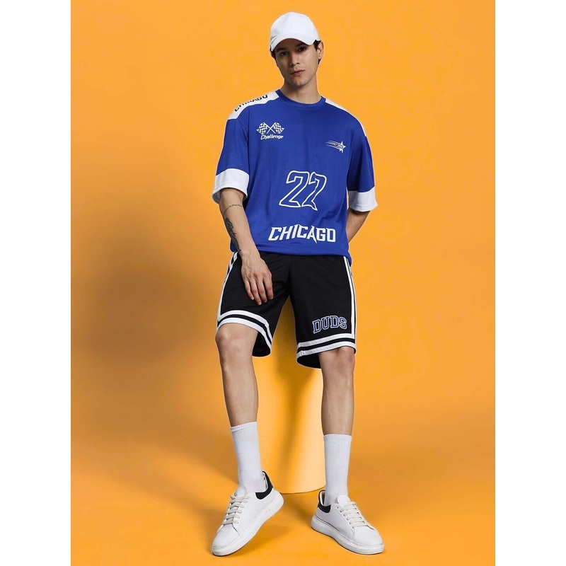 CHALLENGE COLORBLOCK CO-ORD SET ROYAL BLUE XS