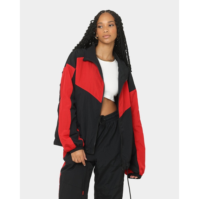 EN ES Women’s Track And Field Spray Jacket Red/Black 6 (XS)