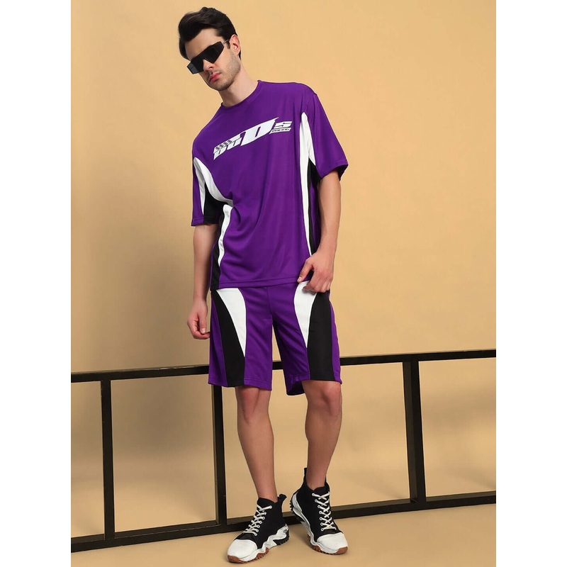 FIFA COLORBLOCK CO-ORD SET PURPLE XS