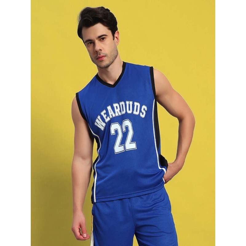 PORTIA GYM SLEEVELESS T-SHIRT ROYAL BLUE XS