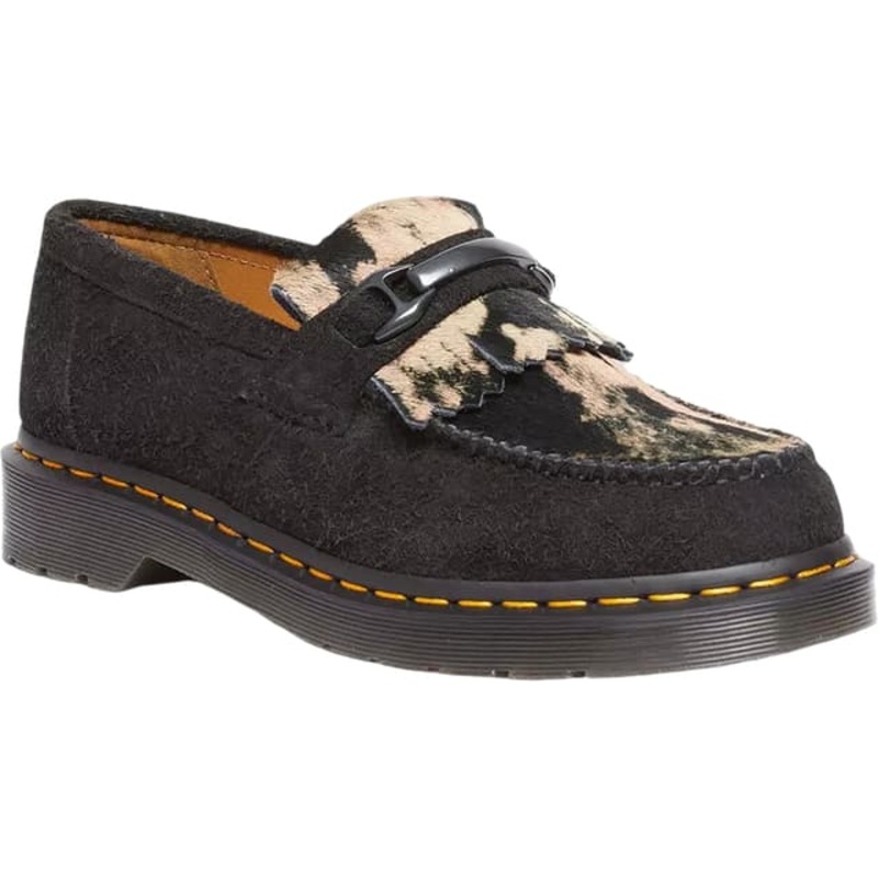 Dr. Martens Adrian Snaffle Suede and Hair-On Loafers – Unisex