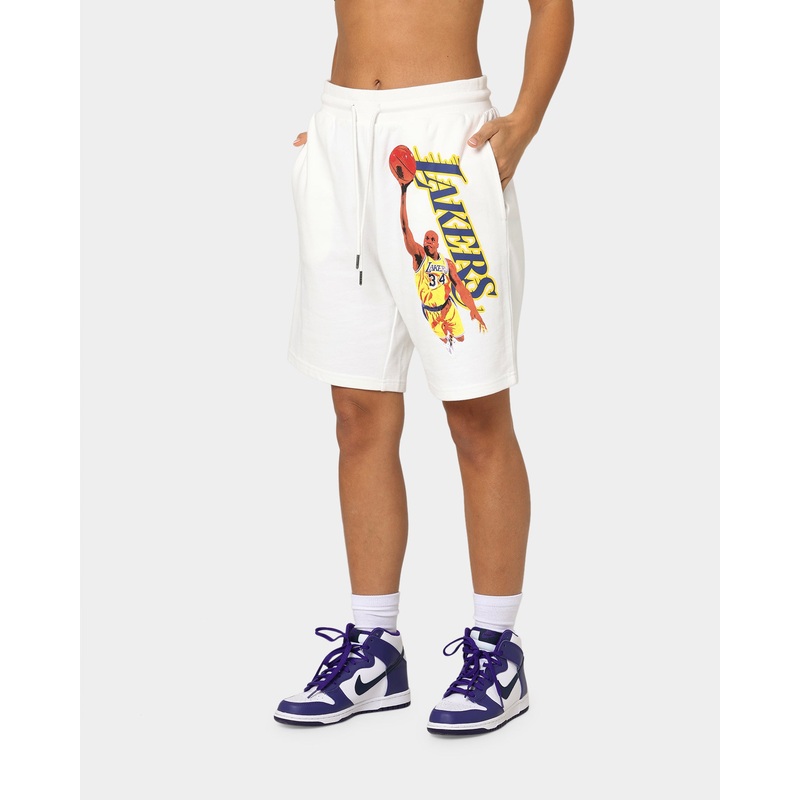 Mitchell & Ness Women’s Dunk Shorts Vintage White 6 (XS)