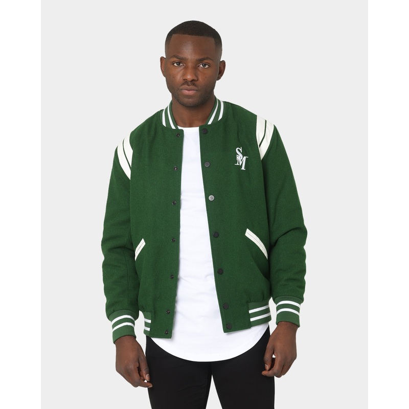 Saint Morta Alpha Varsity Jacket Green/White S