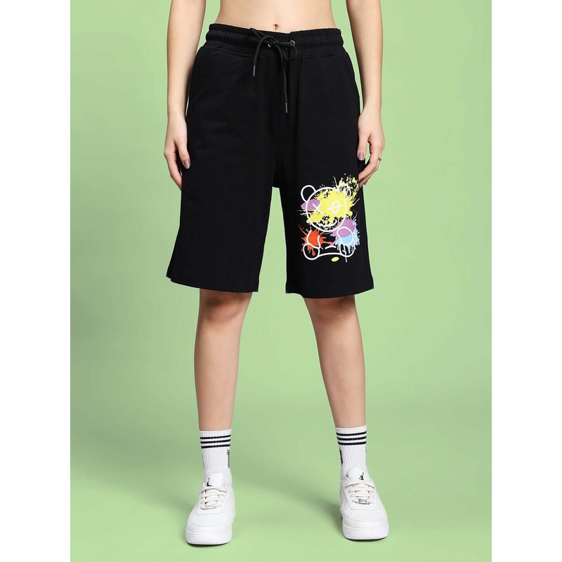 WOMEN’S BE KIND REGULAR FIT SHORTS BLACK XS