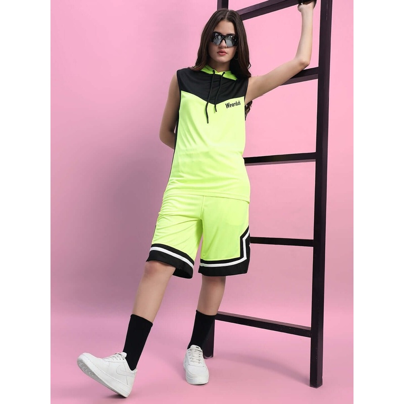 WOMEN’S FRANKY GYM CO-ORD SET NEON GREEN XS