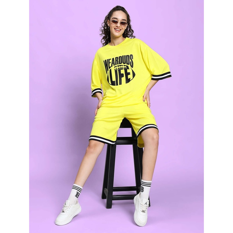 WOMEN’S VIGOR COLORBLOCK CO-ORD SET YELLOW XS