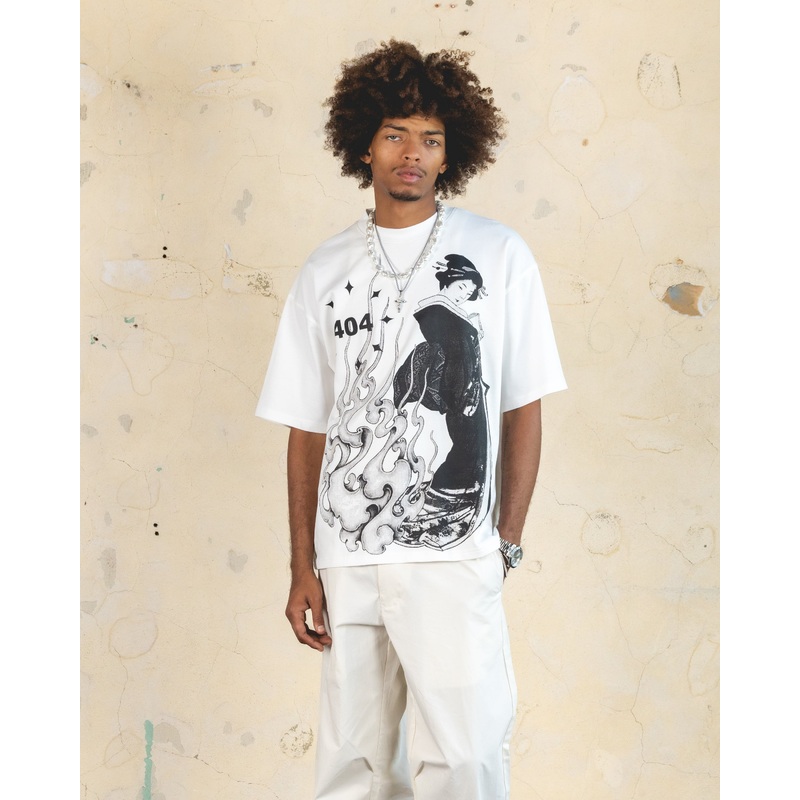 404 Geisha T-Shirt Off White XS
