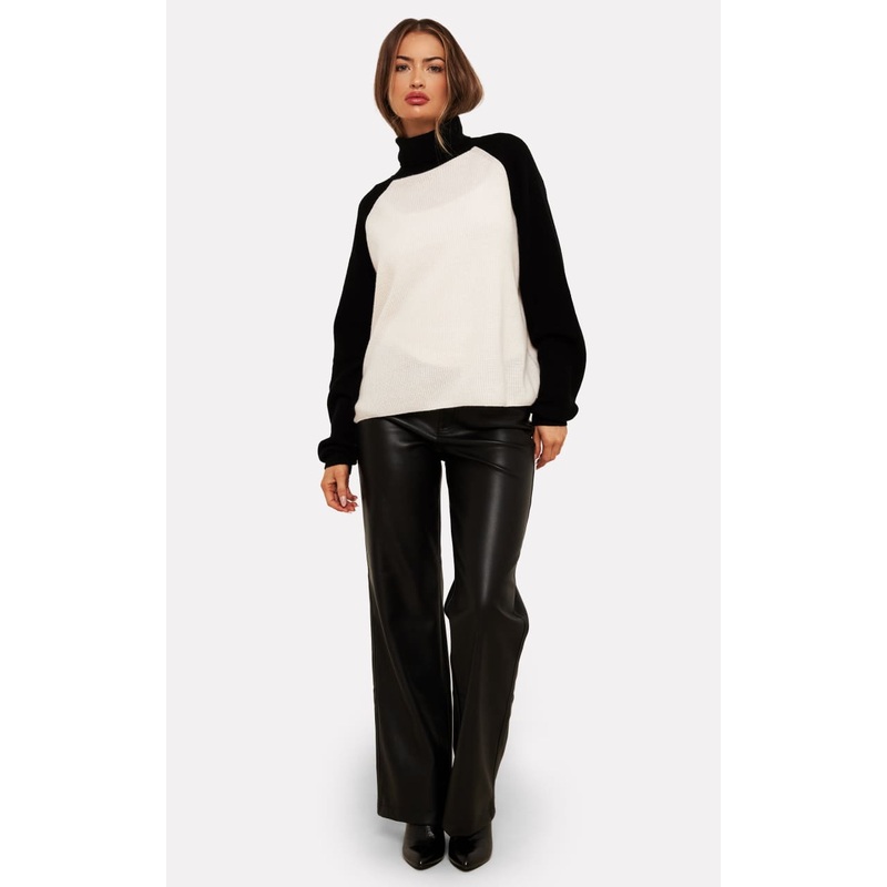 Brodie Cashmere – Susie Colourblock Cashmere Sweater XS