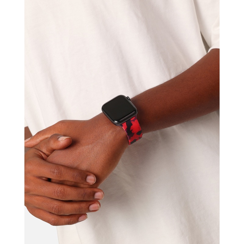 Saint Morta Printed Silicone Band M002 Red Camo 38/40