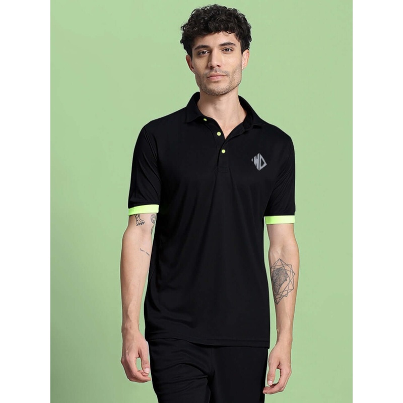 HOOKUP REFLECTOR REGULAR FIT T-SHIRT BLACK XS