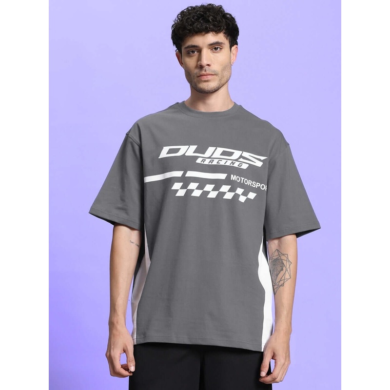 INDY OVER-SIZED CLASSIC T-SHIRT GREY XS