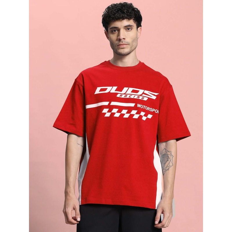 INDY OVER-SIZED CLASSIC T-SHIRT RED XS