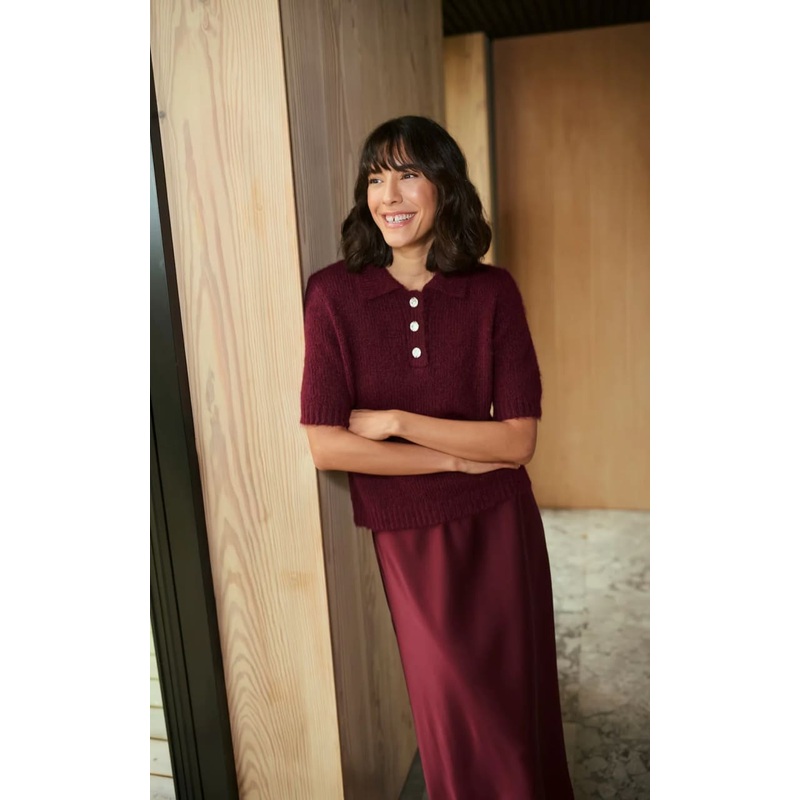 Kaffe- Emilie Polo Pullover XS