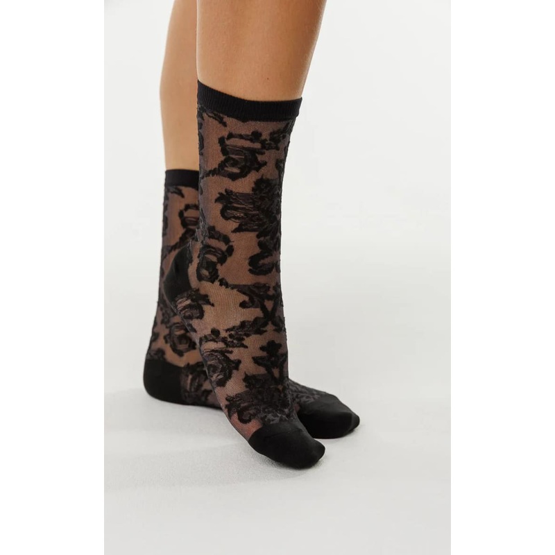 LimLim- Elegant Sheer Socks Black
