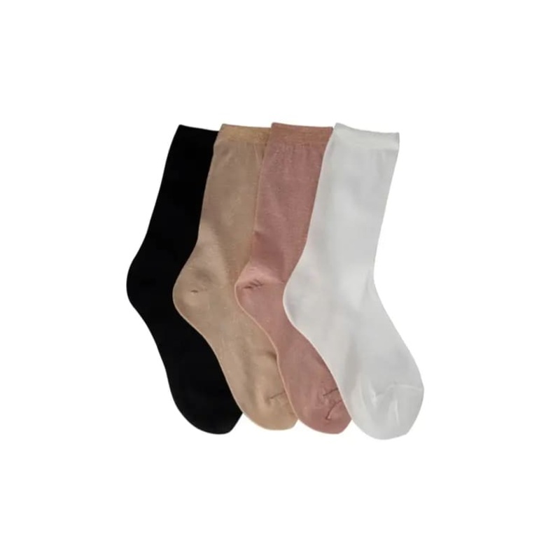 LimLim- Shimmer Light Socks Black