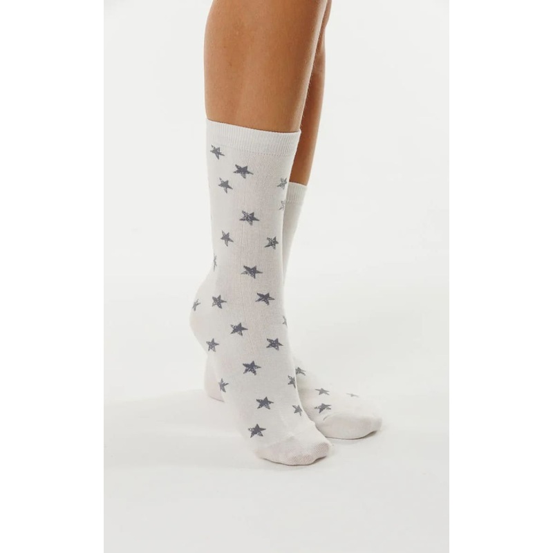LimLim- Soft Star Socks White