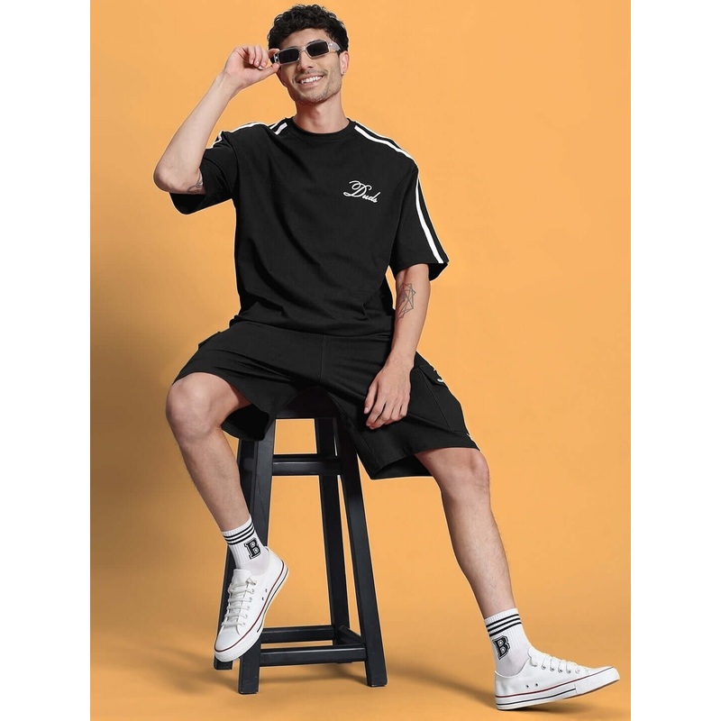 SCOTIA SUMMER CO-ORD SET BLACK XS
