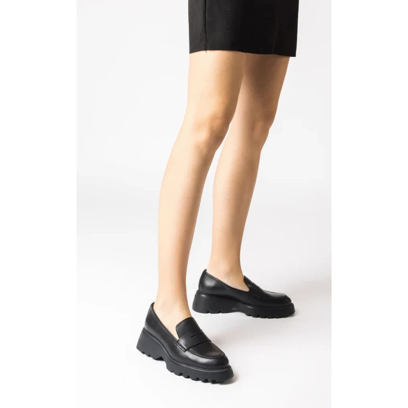 Wonders- Leather Loafer in Black 37