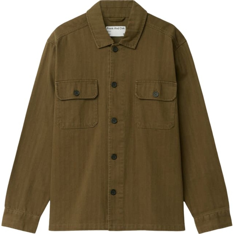 Frank And Oak Herringbone Overshirt – Men’s