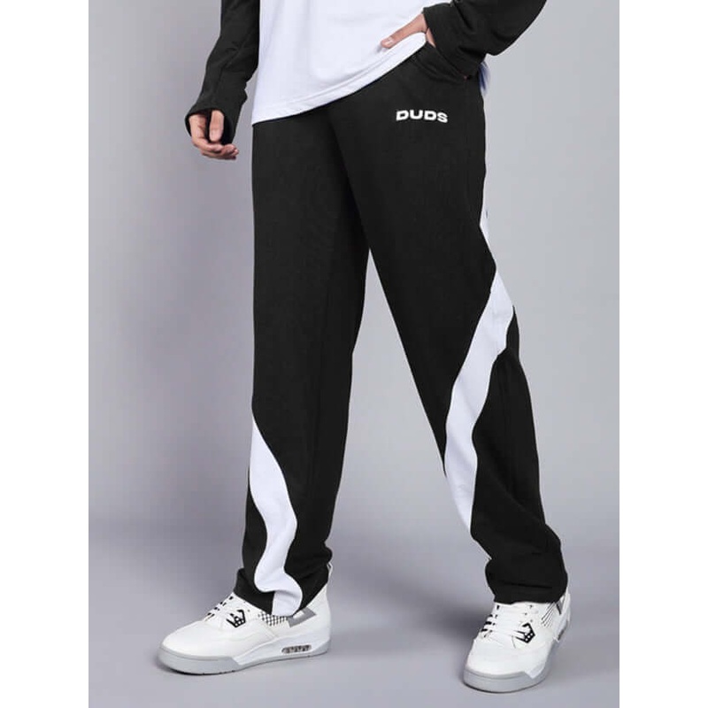 CELESTINE COOL RELAXED FIT JOGGER BLACK WHITE XS