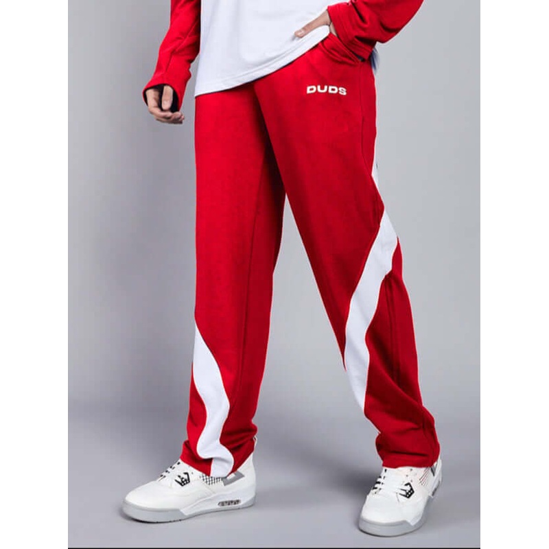 CELESTINE COOL RELAXED FIT JOGGER RED WHITE XS