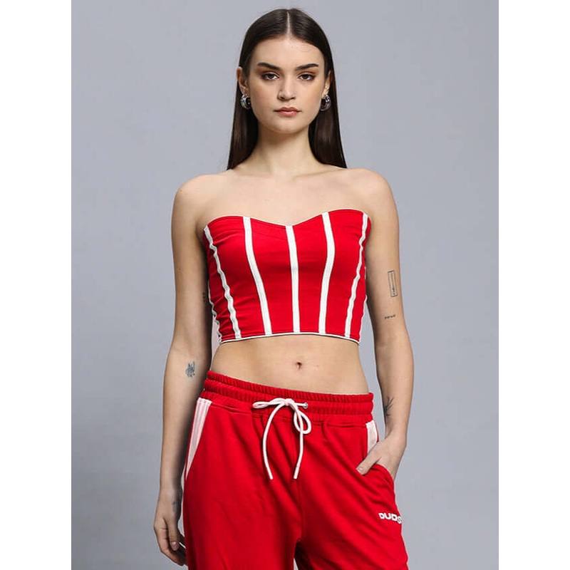 WOMEN’S LIVIANA COOL BANDEAU TOP RED XS