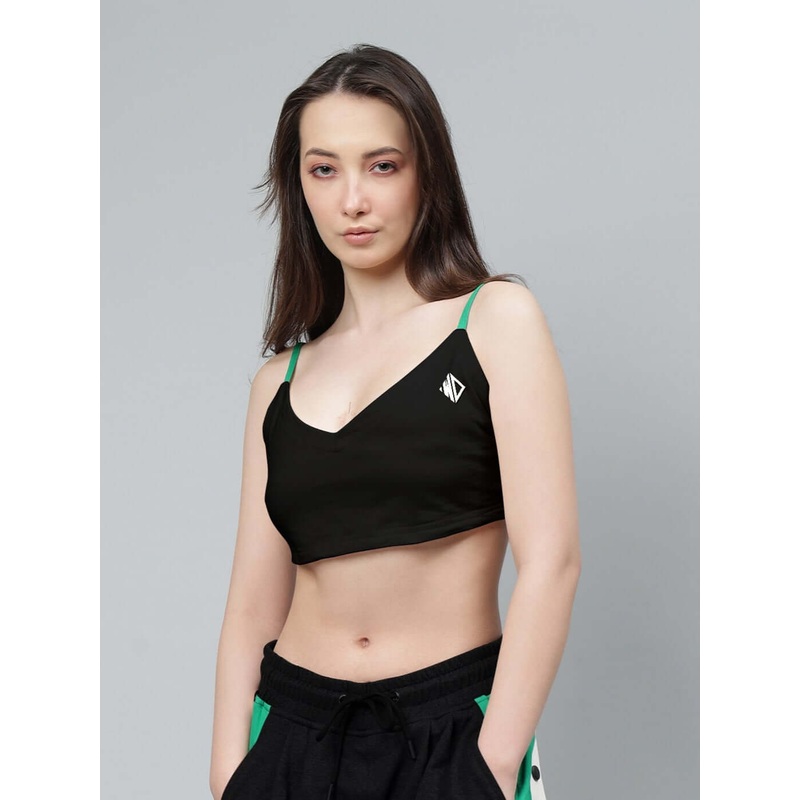 WOMEN’S SAMMIE DESIGNER CROP-TOP BLACK XS