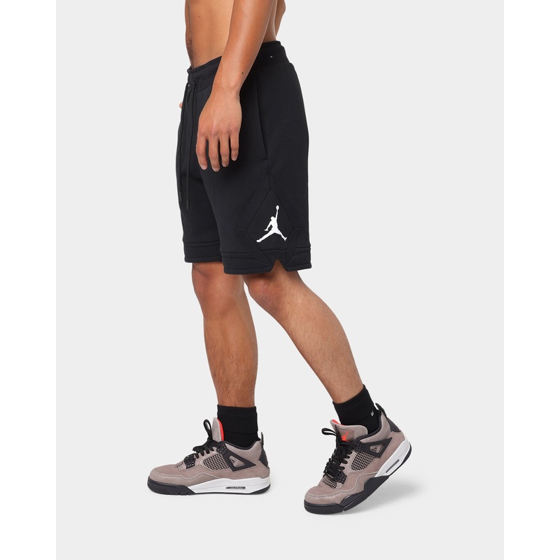Jordan Essential Fleece Diamond Shorts Black/White S