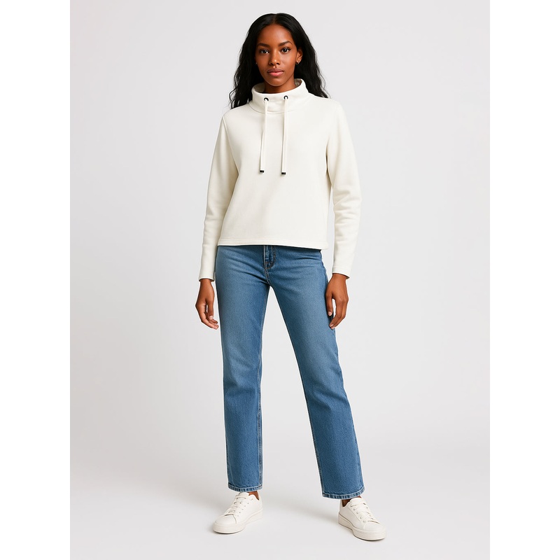 Roxane High Neck Sweatshirt Off white XS
