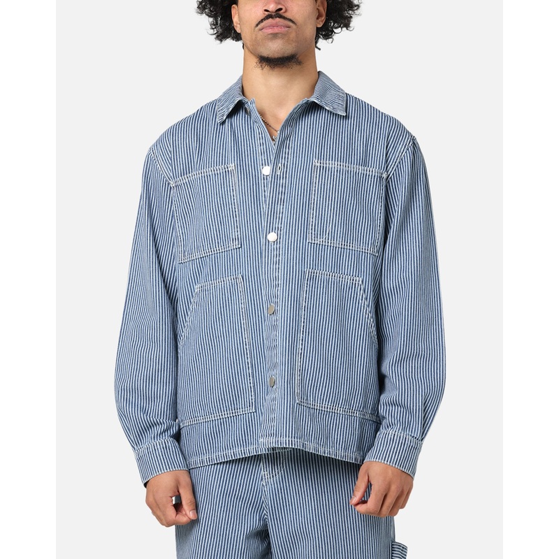 XXIII Striped Work Jacket Navy Stripe S