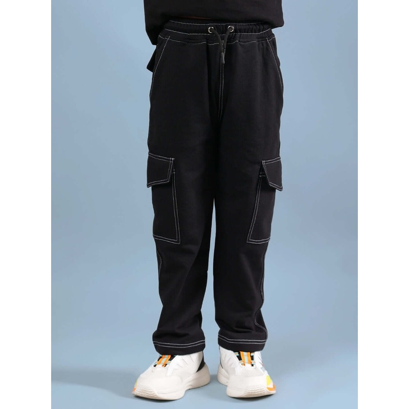 CARPENTER JOGGER FOR BOYS & GIRLS BLACK 1-2 YRS