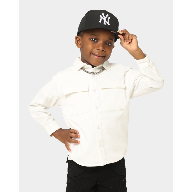 EN ES KIDS Kids’ Style Long Sleeve Button Up Shirt Beige 4