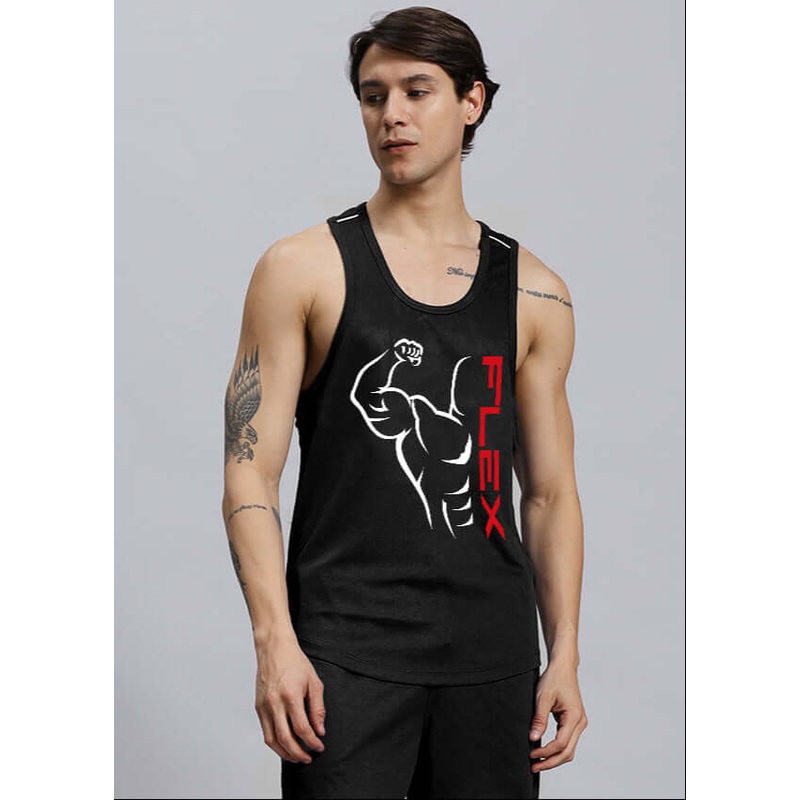 FLEX GYM T-SHIRT SLEEVELESS BLACK XS