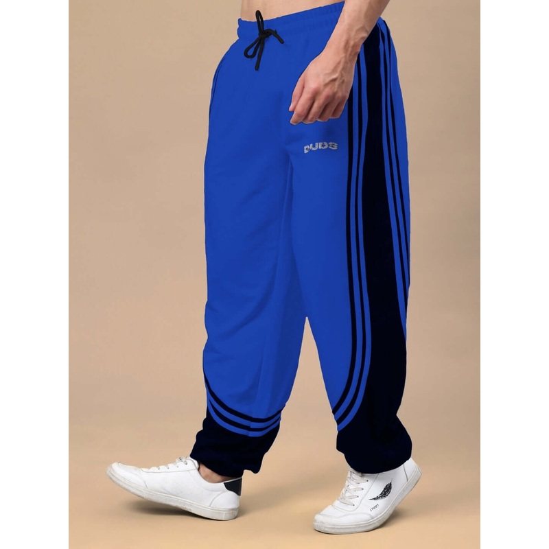 FRENZY CURVE CONTRAST JOGGERS BLUE BLACK XS
