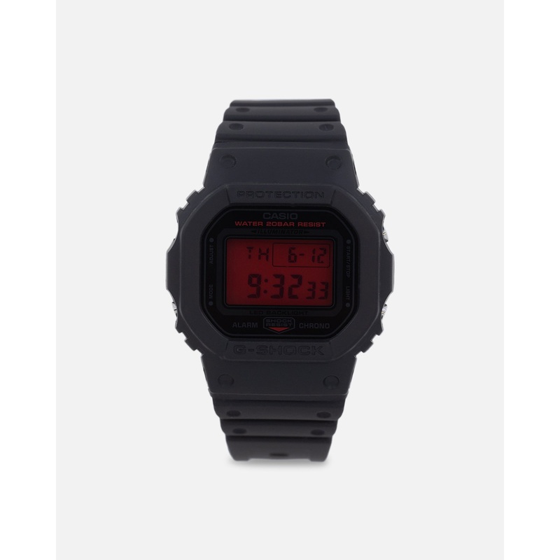 G Shock DW5600BBR-1D Watch Black/Red ONE