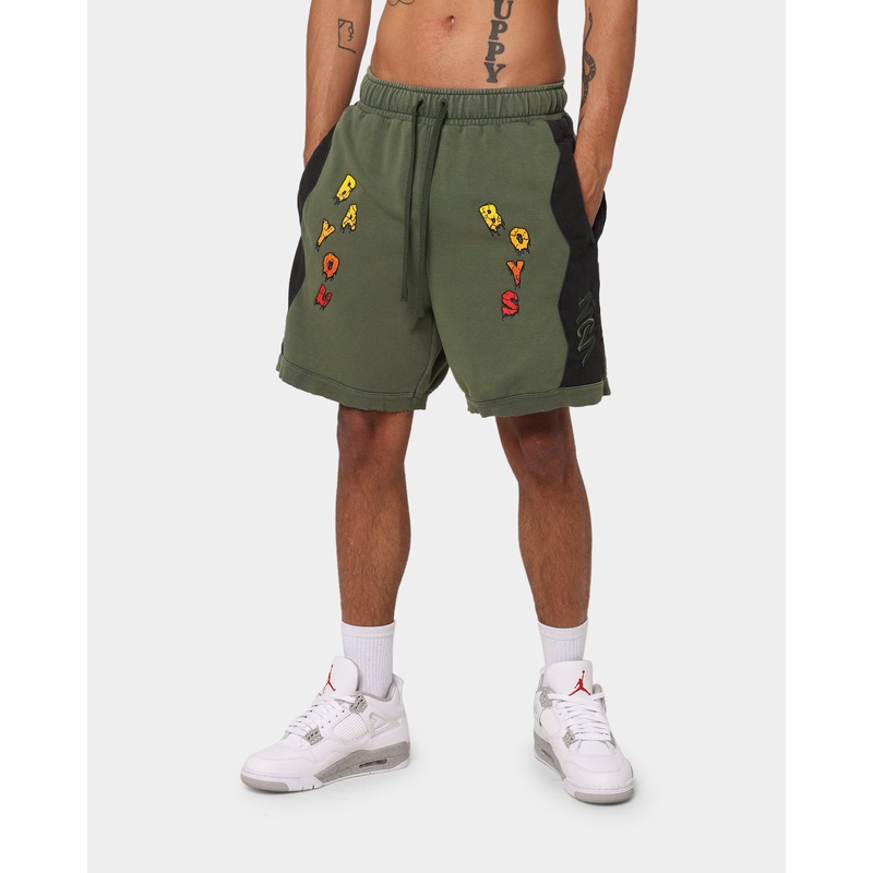 Jordan Zion Dri-FIT Fleece Shorts Carbon Green/Black S
