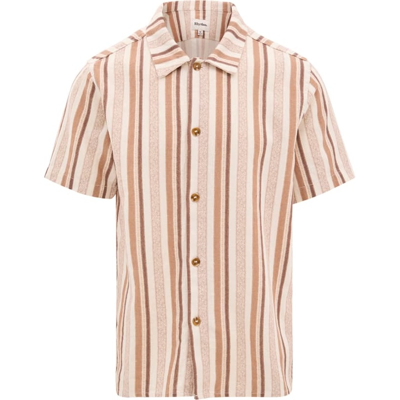 Rhythm Paisley Stripe Short Sleeve Shirt – Men’s