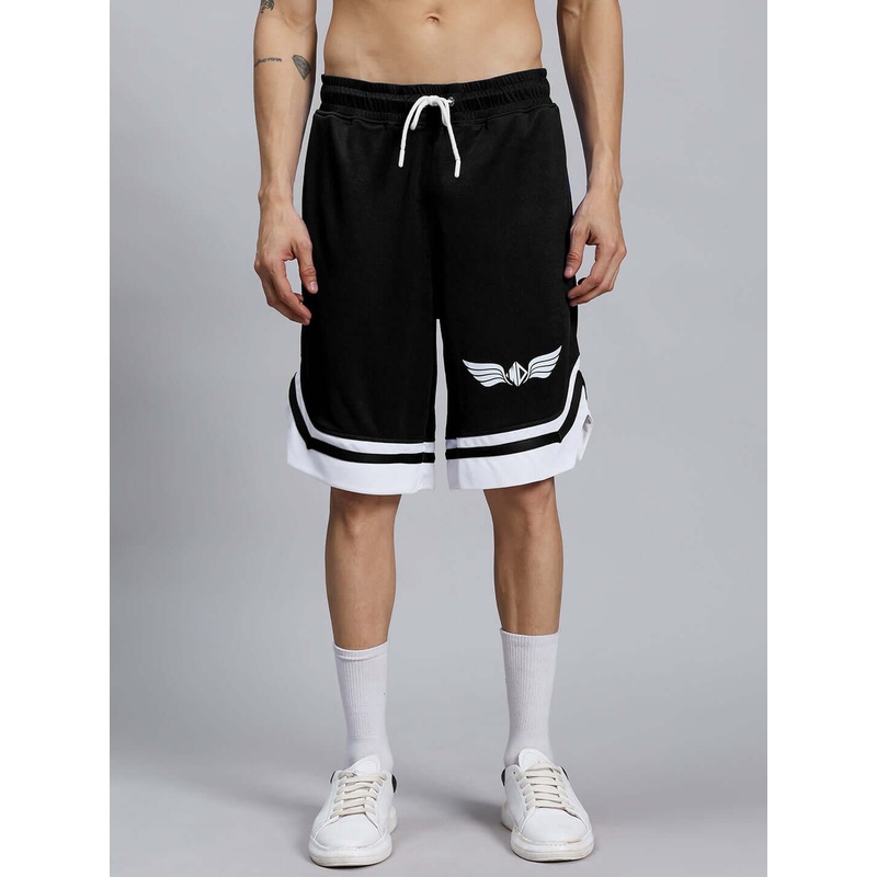 WD WINGS REGULAR FIT SHORTS MEN BLACK XS