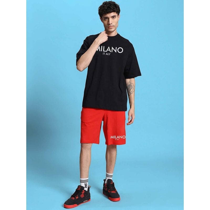 ACRO SUMMER CO-ORD SET BLACK RED XS