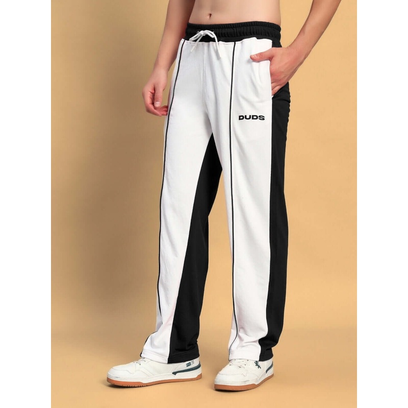 LAGOON RELAXED FIT JOGGERS WHITE BLACK XS