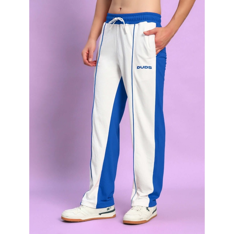 LAGOON RELAXED FIT JOGGERS WHITE BLUE XS