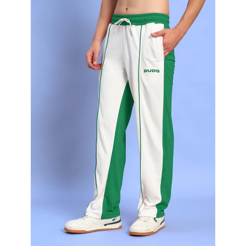LAGOON RELAXED FIT JOGGERS WHITE GREEN XS