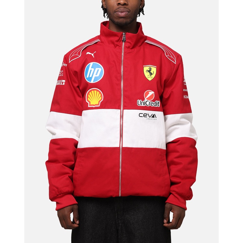 Puma X Scuderia Ferrari Team Vintage Racing Jacket Cherry S