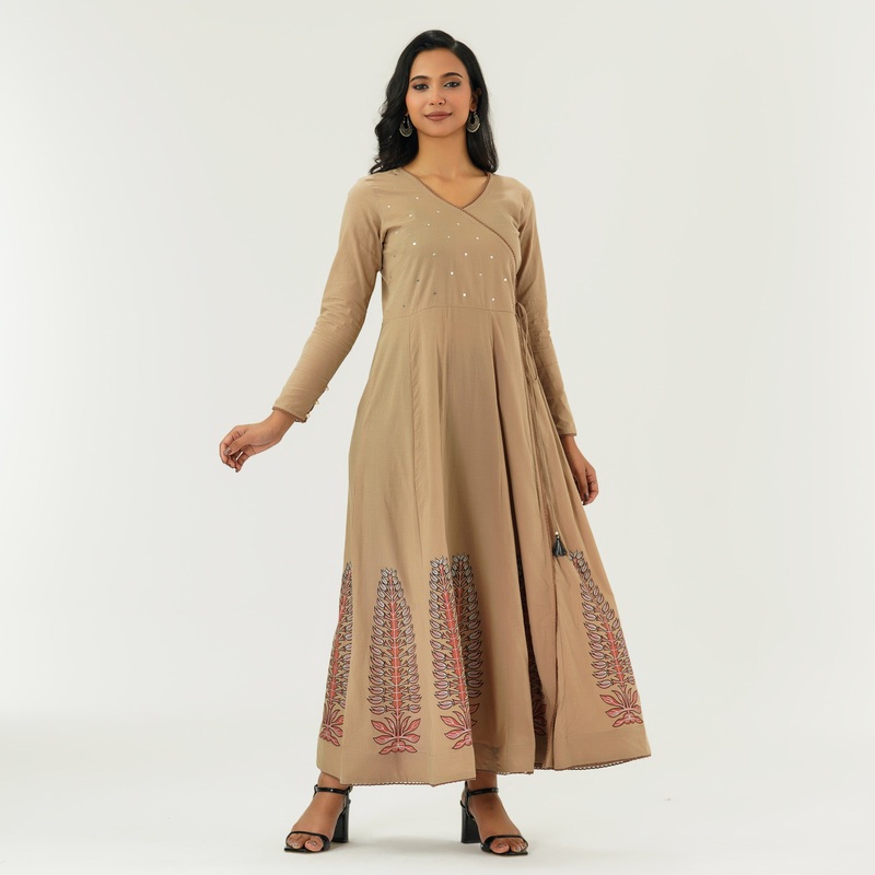 Womens Brown Gown S BROWN