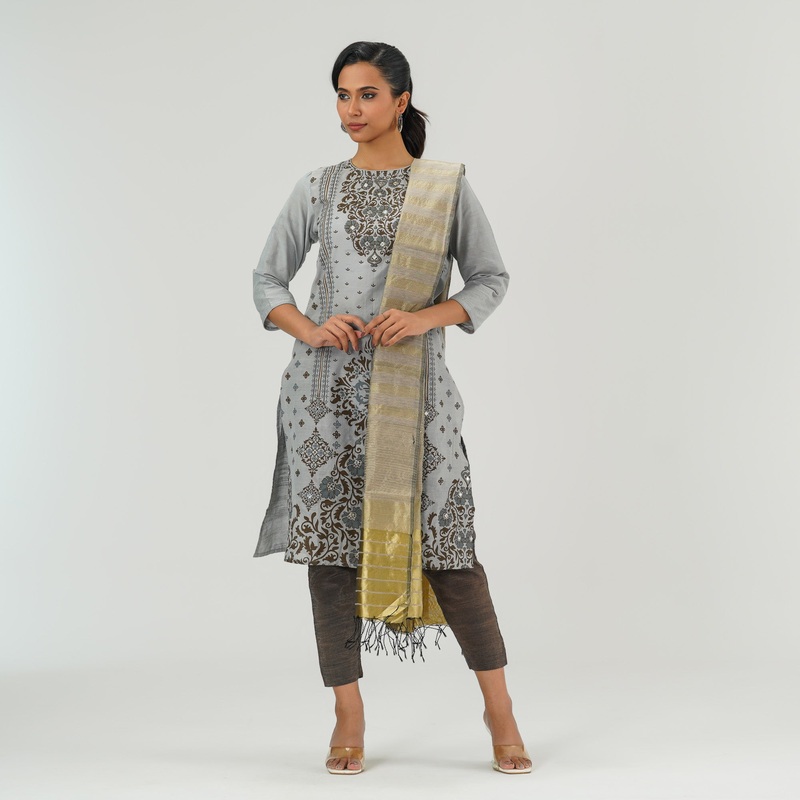 Womens Grey Three Pices Set S GREY